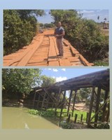 Vereador Kêno e produtores do PA Piracicaba pedem urgência na construção de uma ponte nova no Rio Sabino