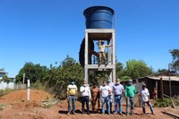 Vila São José recebe instalação de caixa-d'água através de indicação do vereador Kêno.